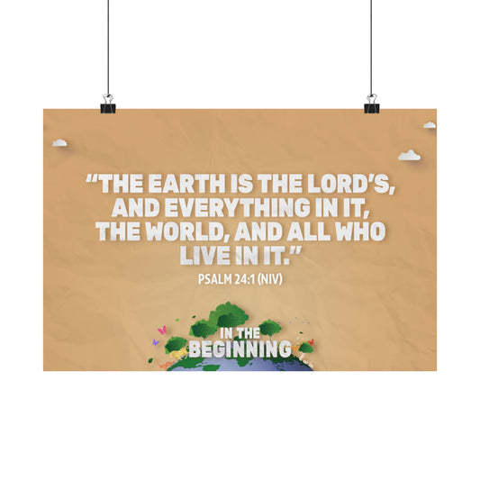 Poster | V9 | In The Beginning Elementary Memory Verse Graphic | Horizontal