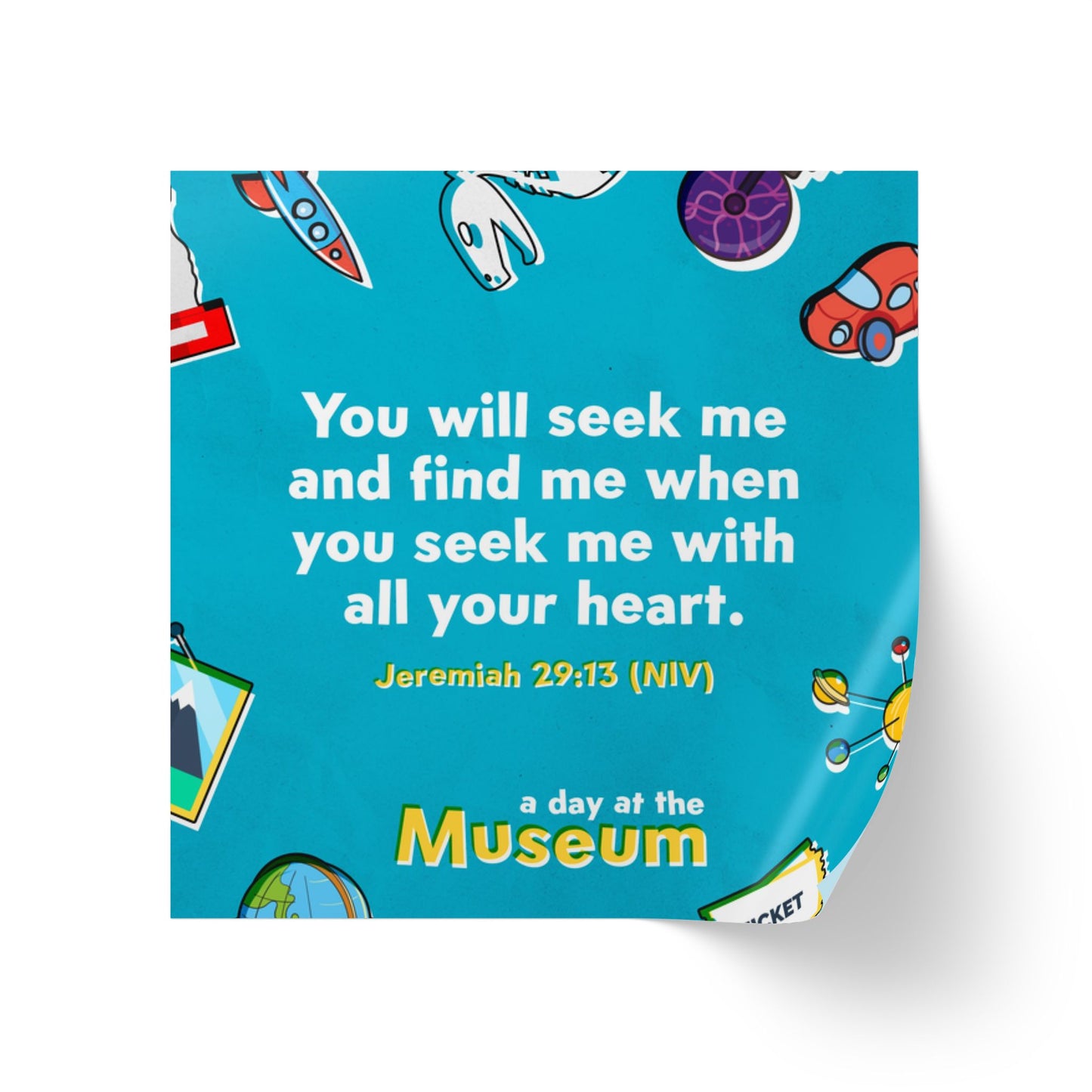 Memory Verse Sticker Roll | V5 | A Day At The Museum Preschool