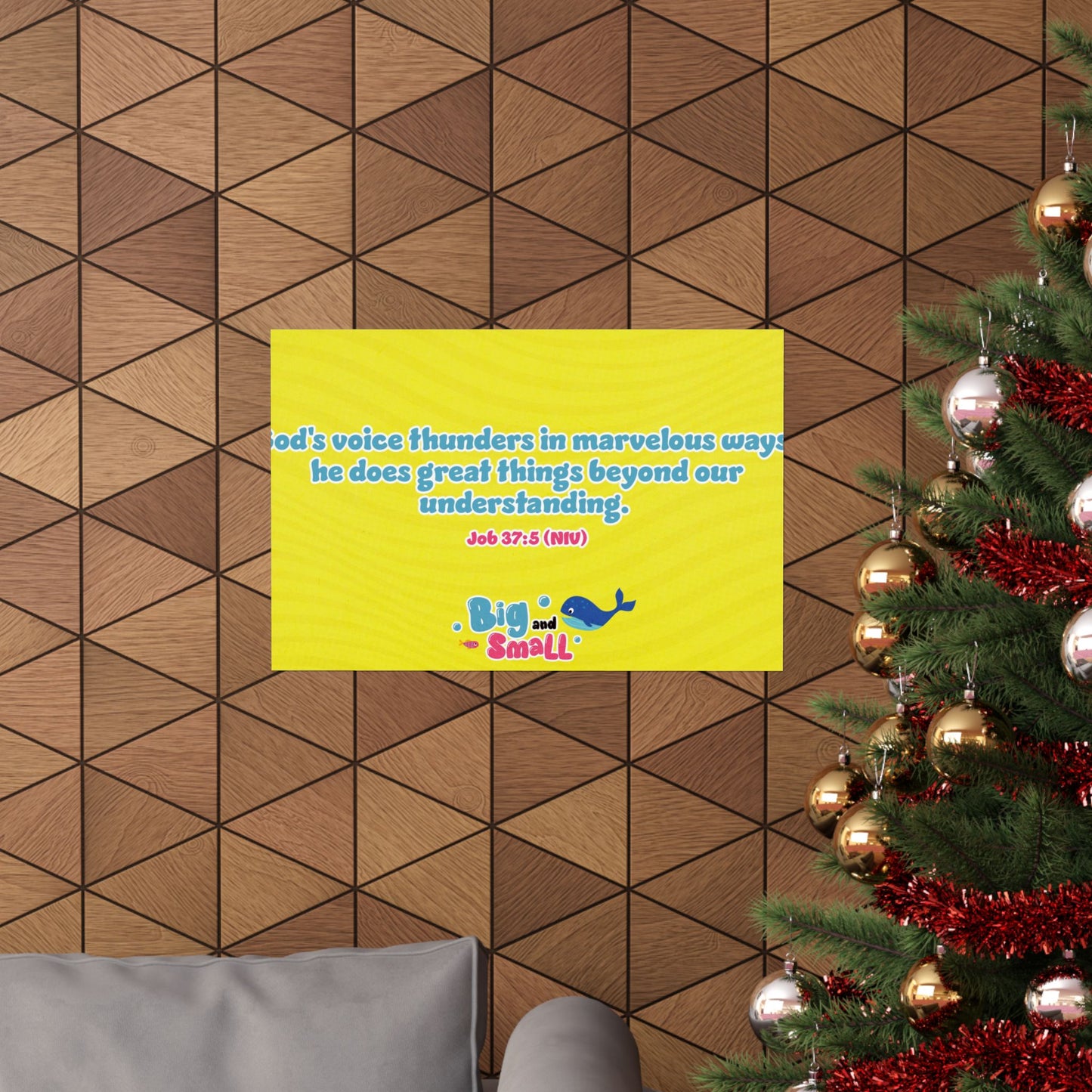 Poster | V5 | Big and Small Preschool Memory Verse Graphic | Horizontal