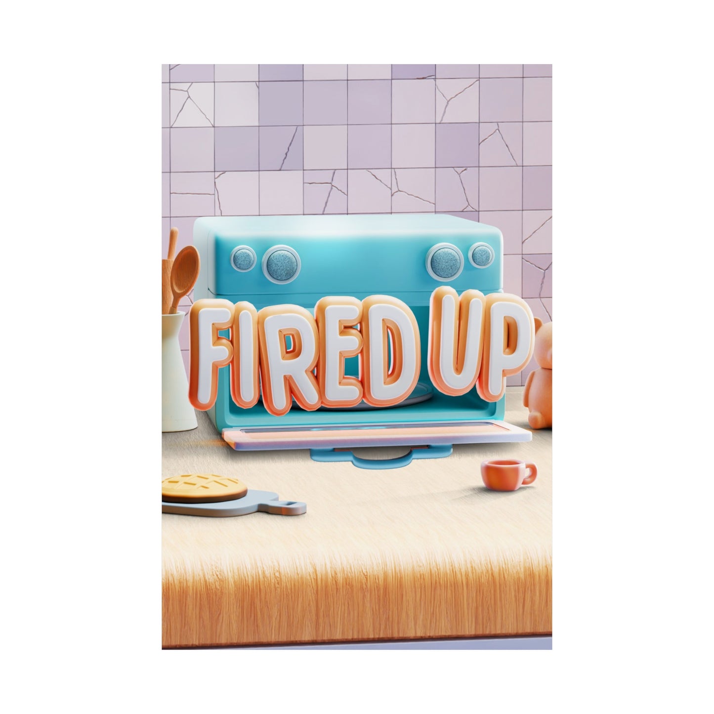 Poster | V8 | Fired Up Series Graphic | Vertical