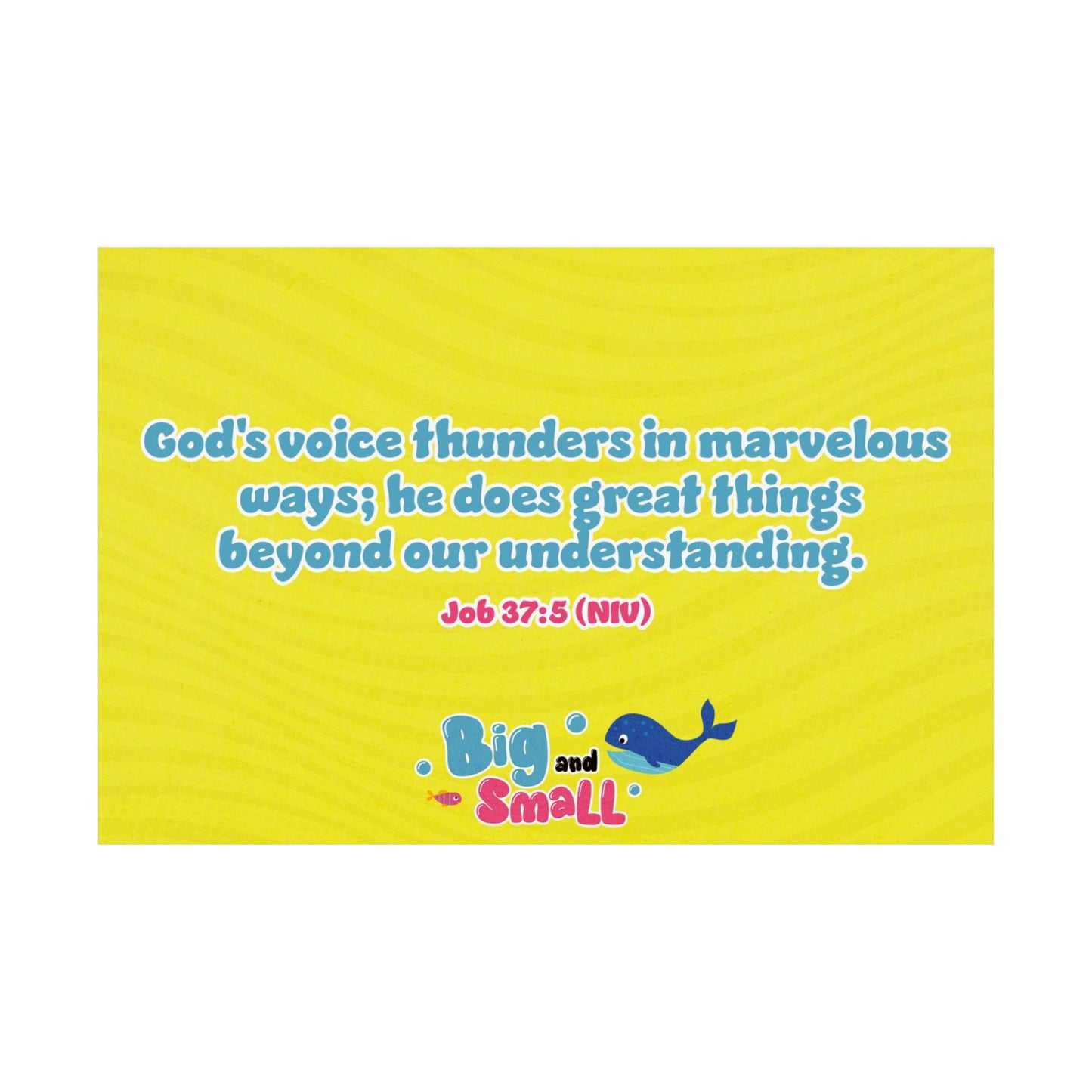 Poster | V5 | Big and Small Preschool Memory Verse Graphic | Horizontal