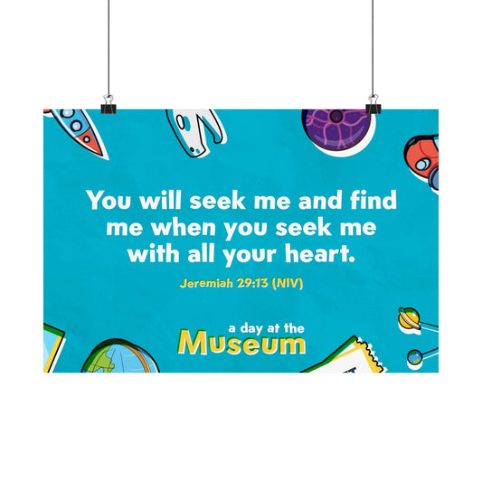 Poster | V5 | A Day At The Museum Preschool Memory Verse Graphic | Horizontal