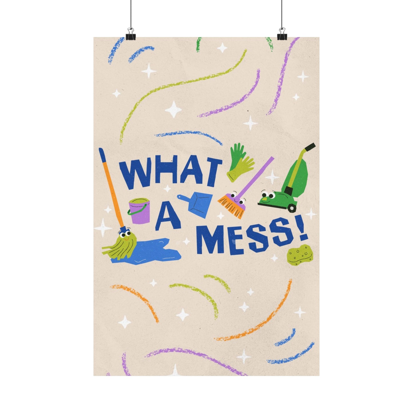 Poster | What A Mess Preschool Series Graphic | Vertical