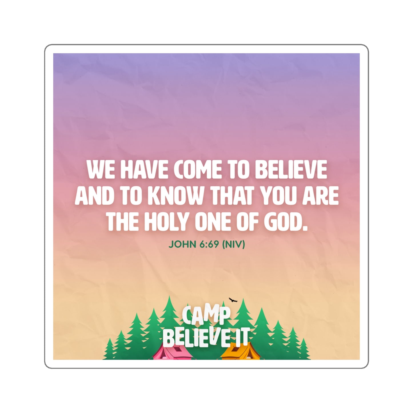 Memory Verse Sticker | V8 | Camp Believe It