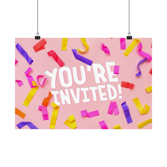 Poster | V9 | You're Invited! Elementary Series Graphic | Horizontal