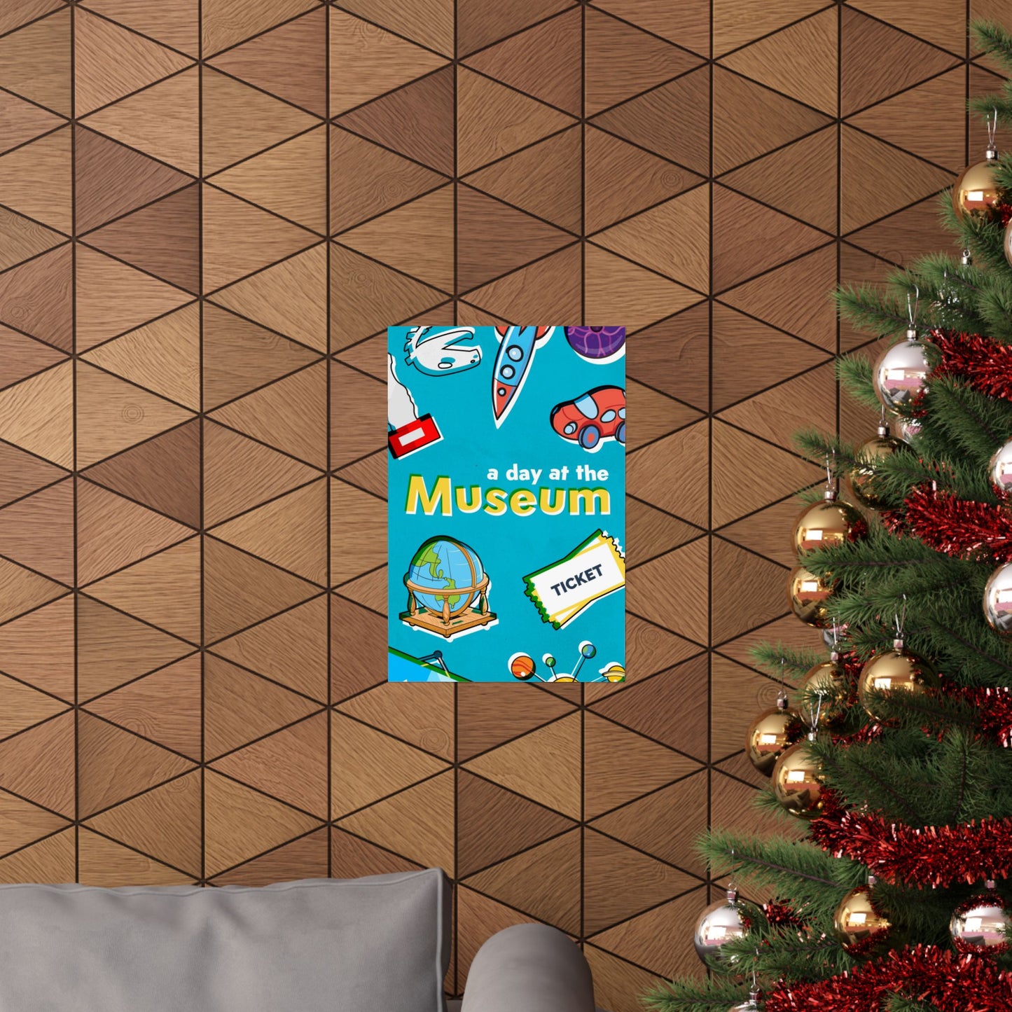 Poster I V5 I A Day At The Museum Preschool Series Graphic I Vertical