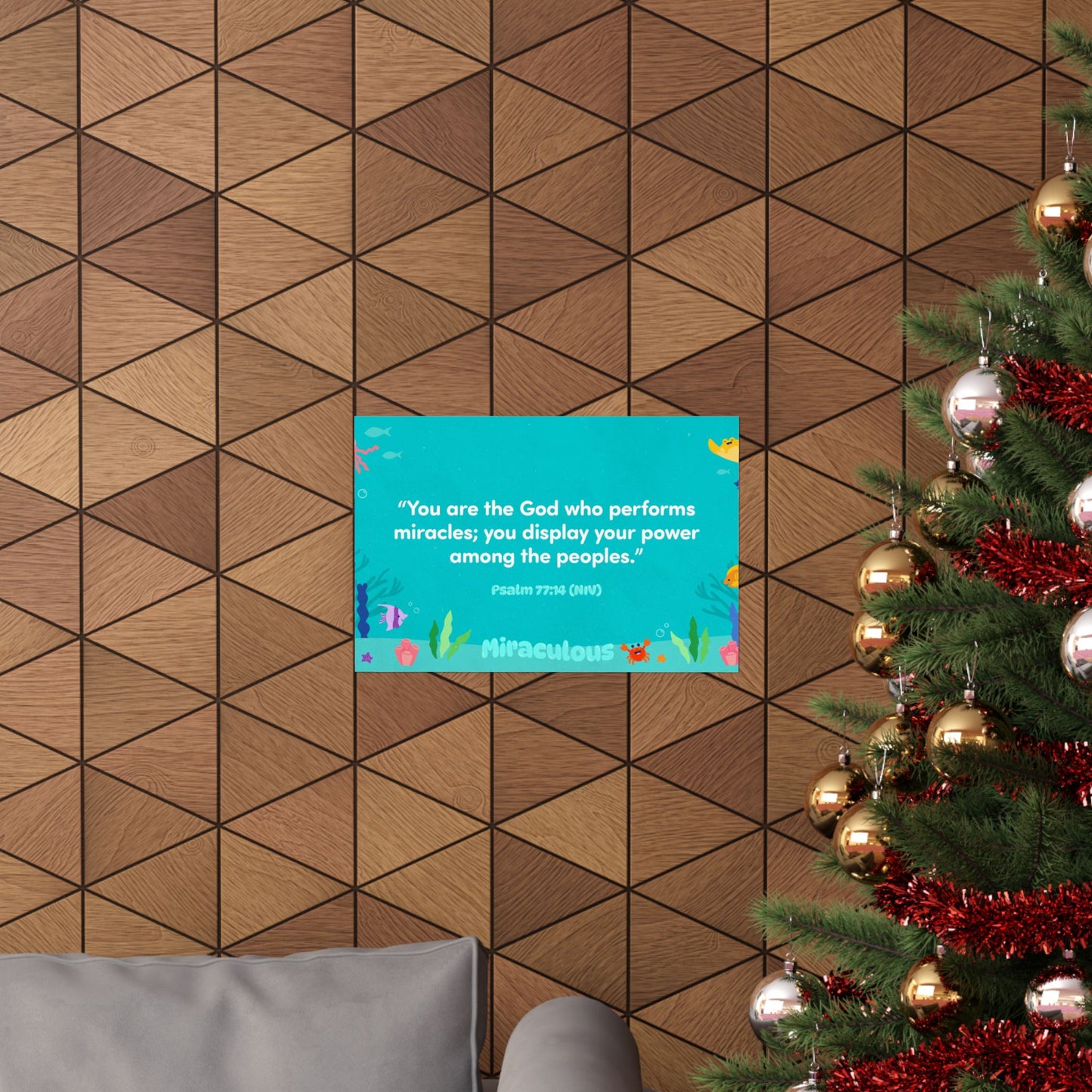 Poster | V8 | Miraculous Preschool Memory Verse Graphic | Horizontal