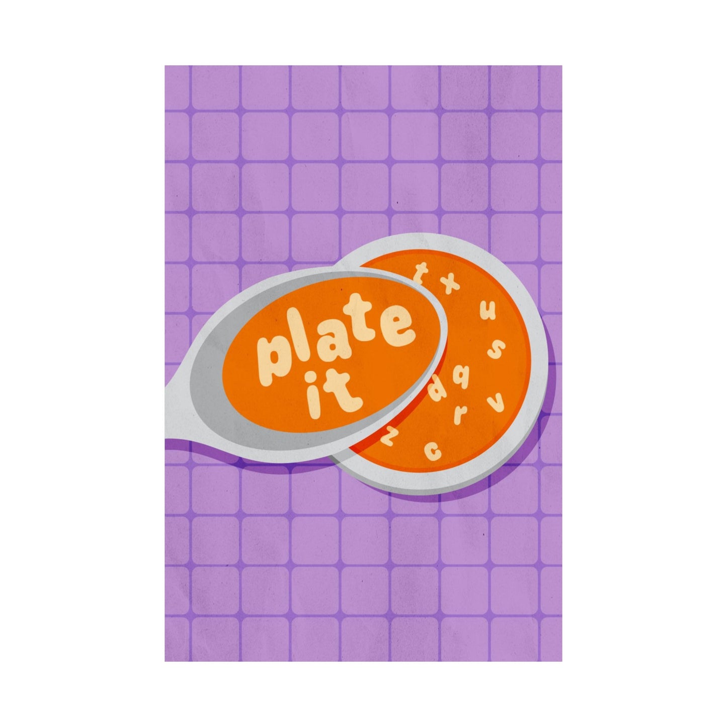 Poster I V5 I Plate It Preschool Series Graphic I Horizontal