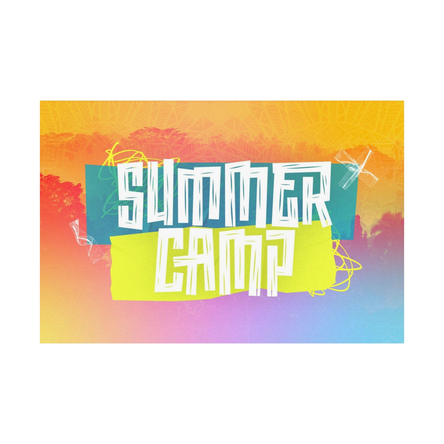 Poster I V7 I Summer Camp Event Graphic I Horizontal