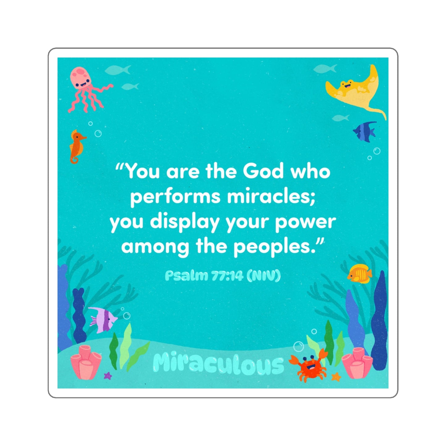 Memory Verse Sticker | V8 | Miraculous Preschool