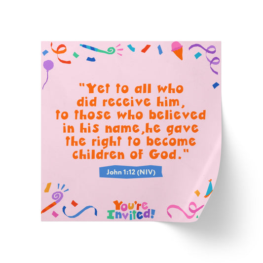 Memory Verse Sticker Roll | V9 |You're Invited! Preschool