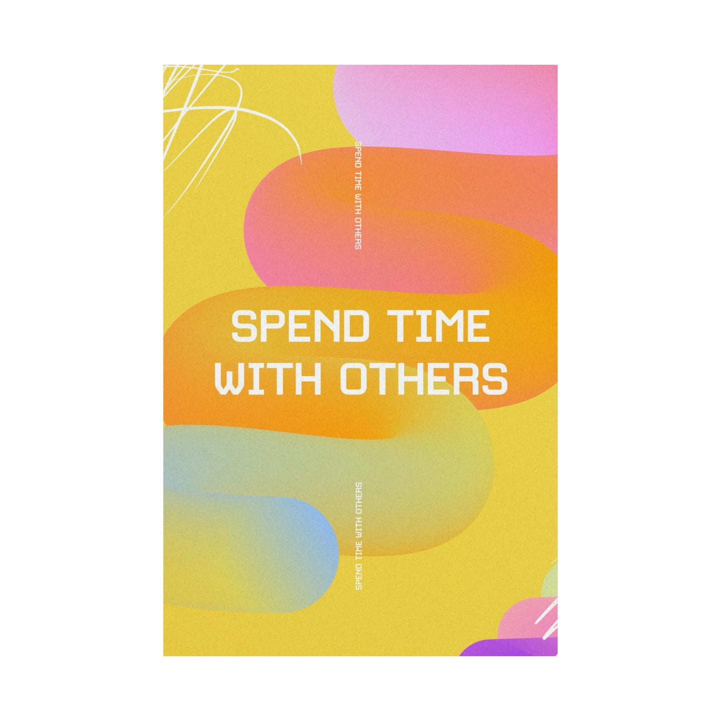 Poster I V6 I Spend Time With Others Kids Discipleship Graphic I Vertical