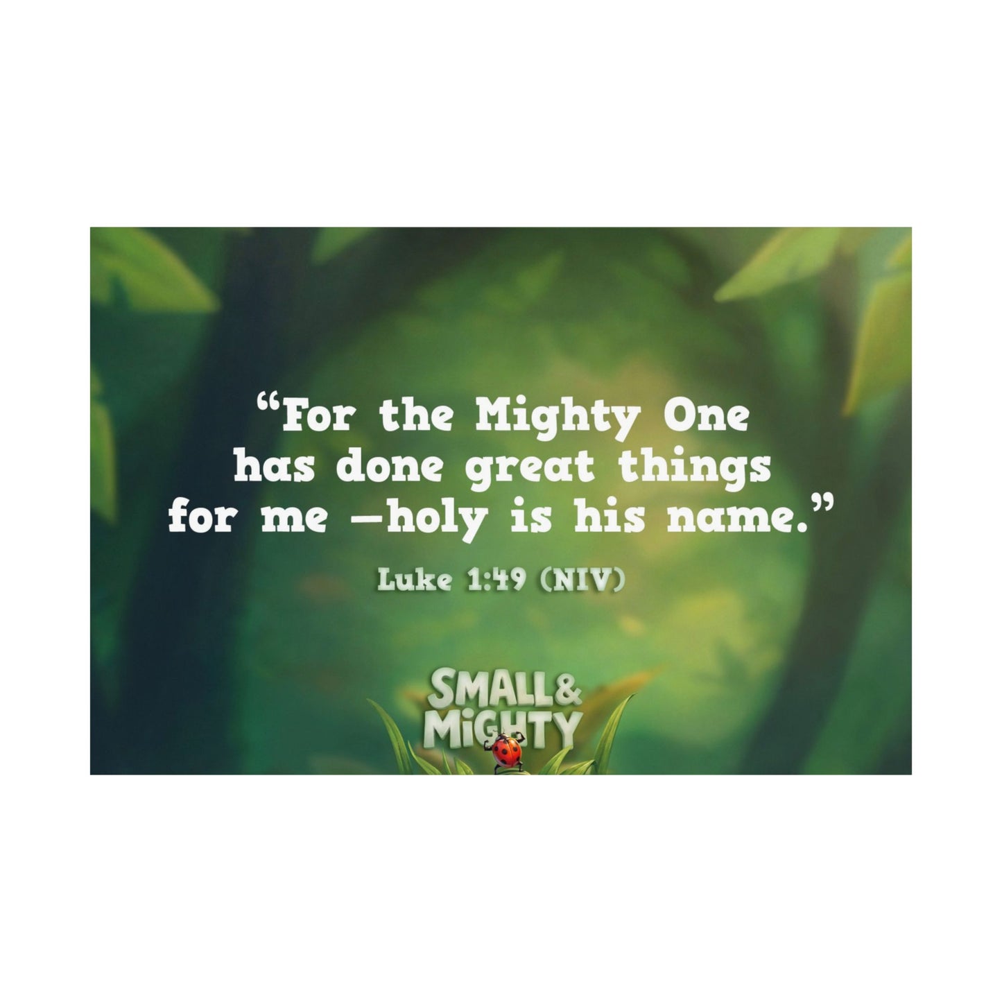 Poster | Small & Mighty Elementary Memory Verse Graphic | Horizontal