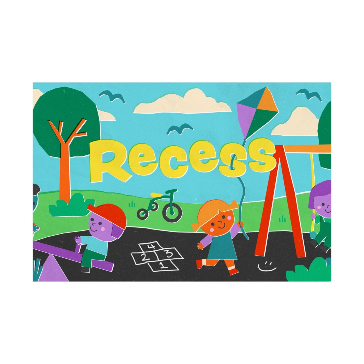 Poster | V7 | Recess Preschool Series Graphic | Horizontal