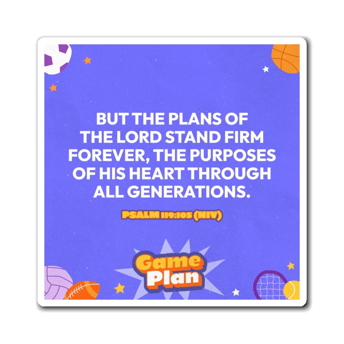 Memory Verse Magnet | V8 | Game Plan Preschool