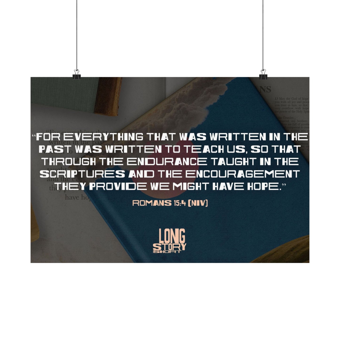 Poster I Long Story Short Memory Verse Graphic I Horizontal