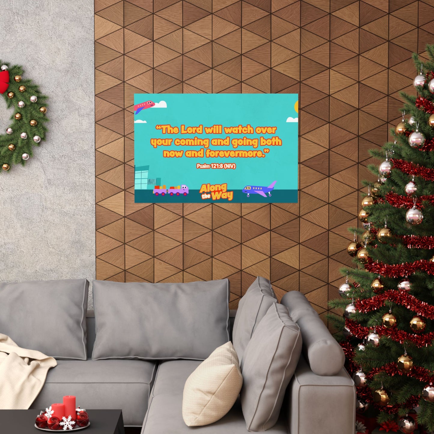 Poster | V8 | Along the Way Preschool Memory Verse Graphic | Horizontal