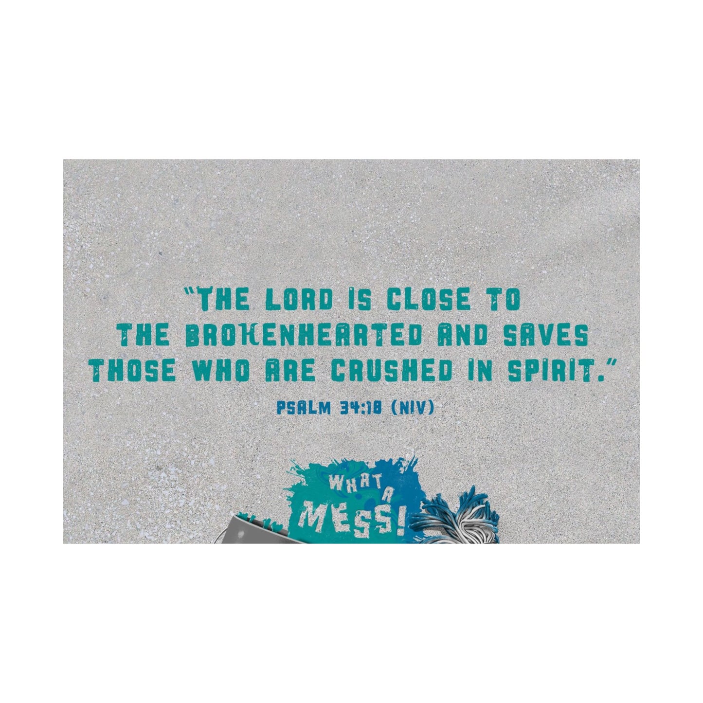 Poster | What A Mess Elementary Memory Verse Graphic | Horizontal