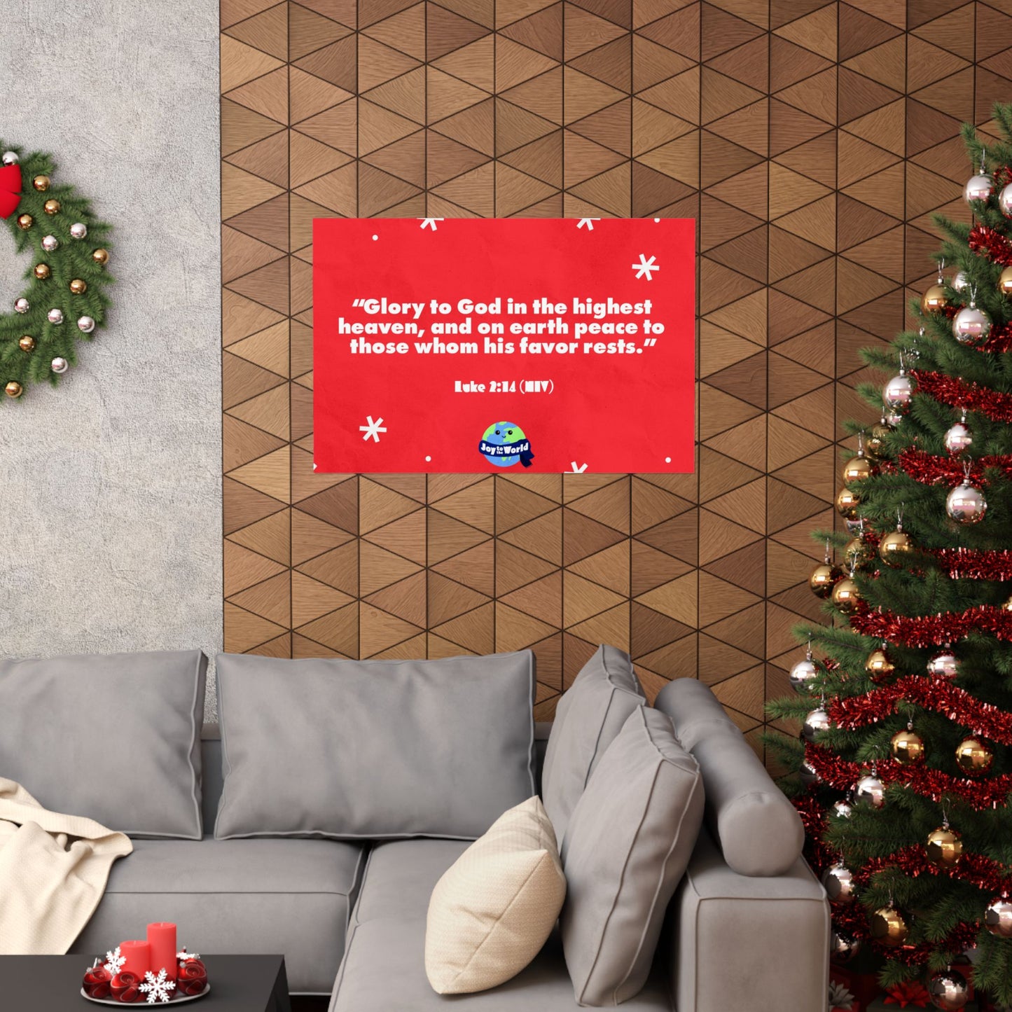 Poster | V5 | Joy To The World Preschool Memory Verse Graphic | Horizontal