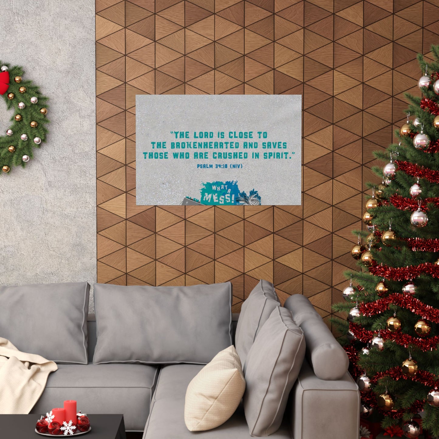 Poster | What A Mess Elementary Memory Verse Graphic | Horizontal