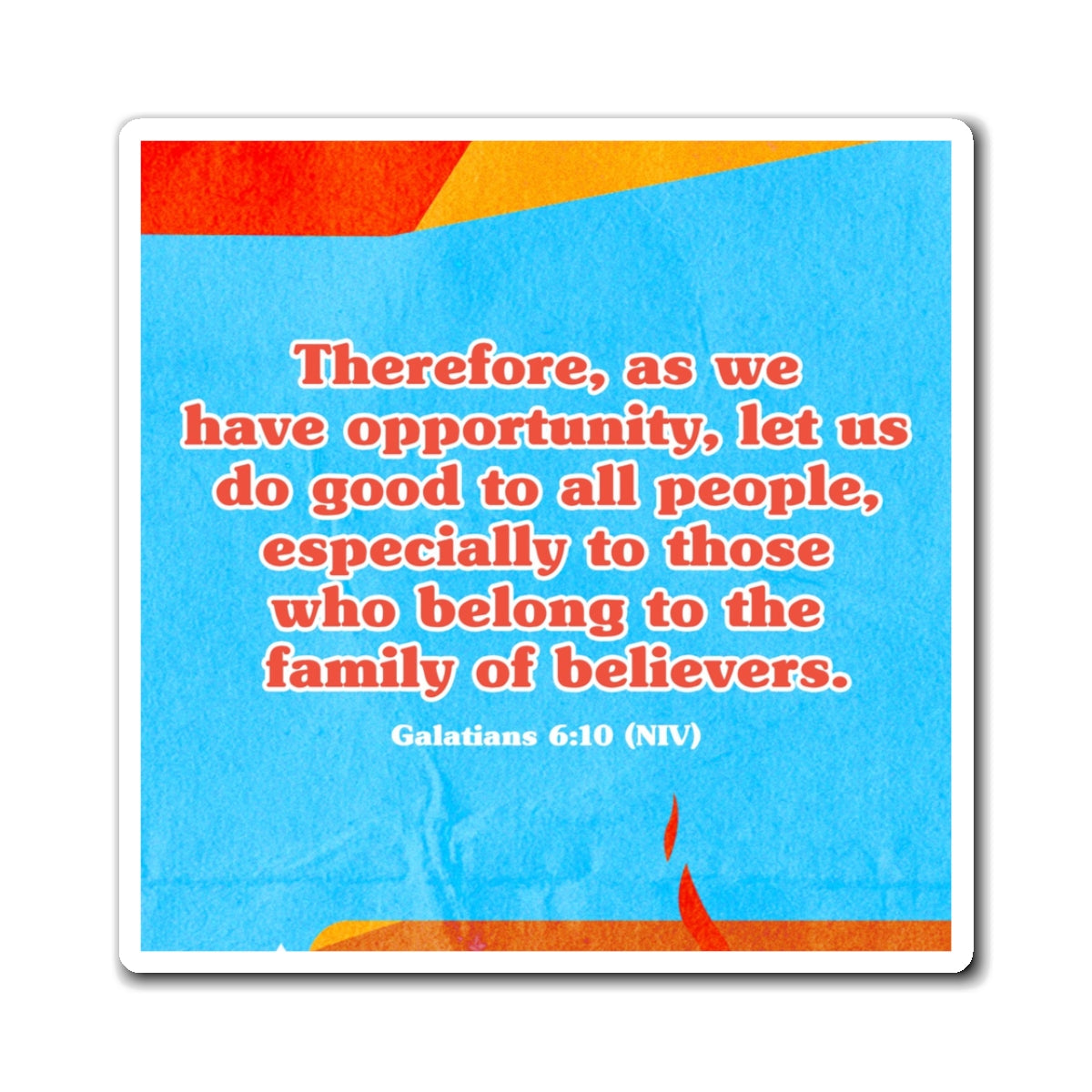 Memory Verse Magnet | V6 | Staycation! Preschool