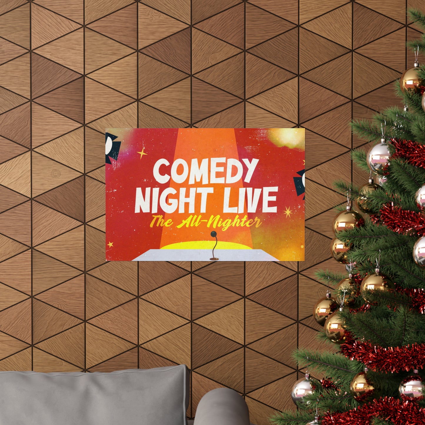 Poster I V7 I Comedy Night Live Event Graphic I Horizontal