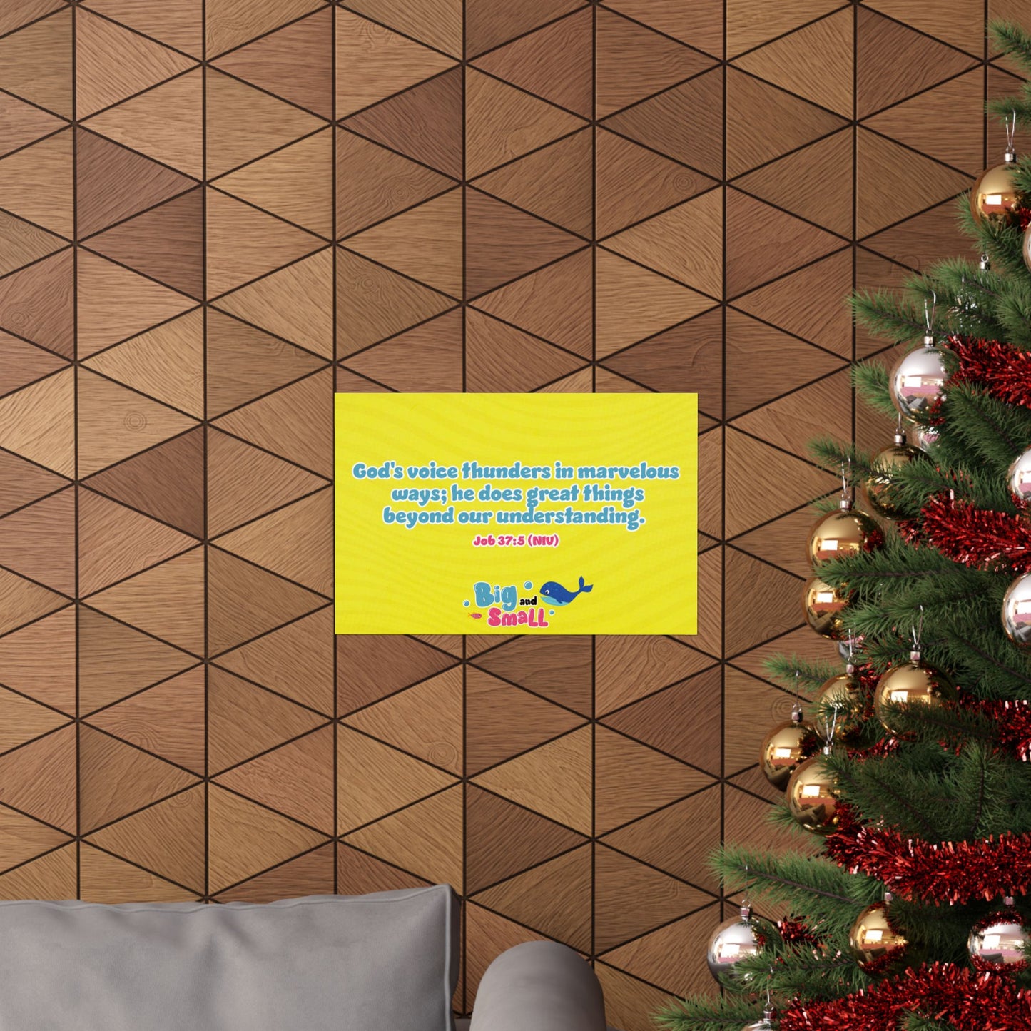 Poster | V5 | Big and Small Preschool Memory Verse Graphic | Horizontal