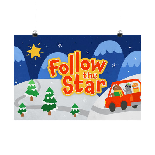 Poster | V9 | Follow The Star Preschool Series Graphic | Horizontal