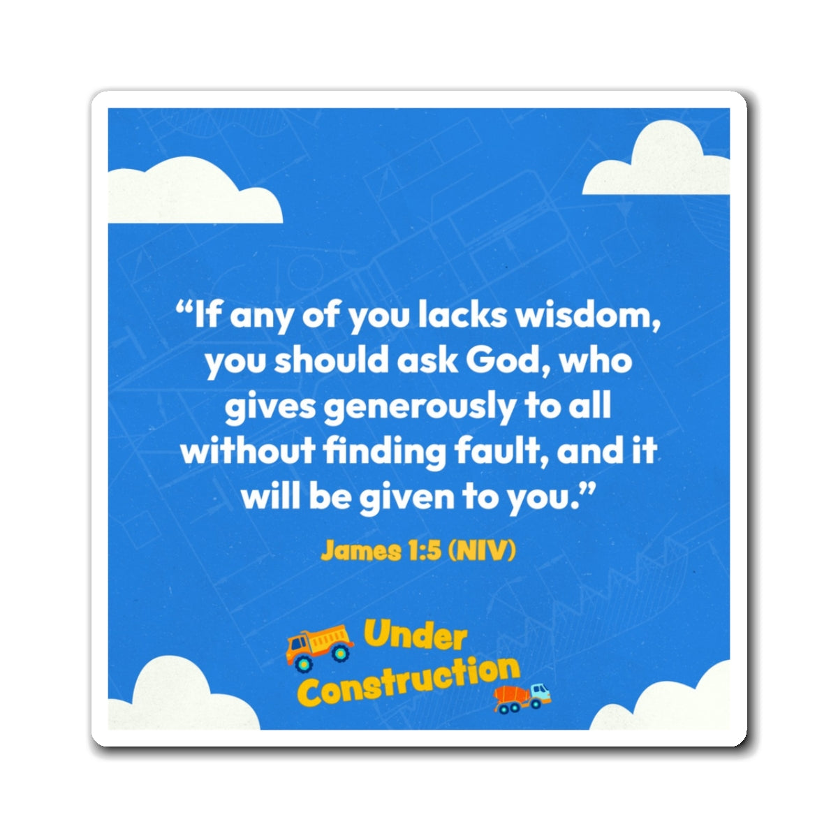 Memory Verse Magnet | V8 | Under Construction Preschool