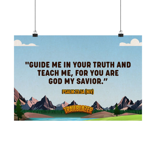 Poster | V9 | Trailblazer Elementary Memory Verse Graphic | Horizontal