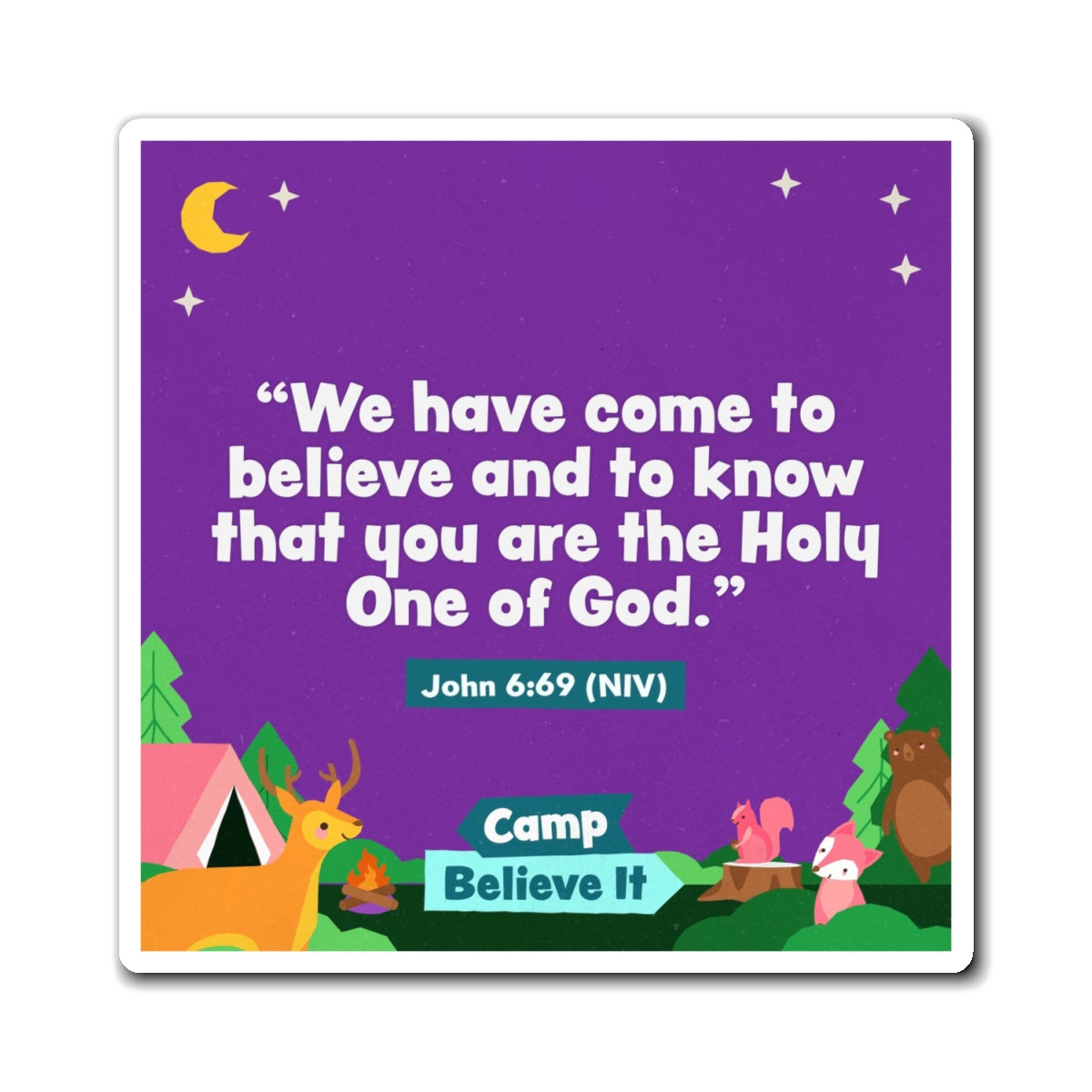 Memory Verse Magnet | V8 | Camp Believe It Preschool