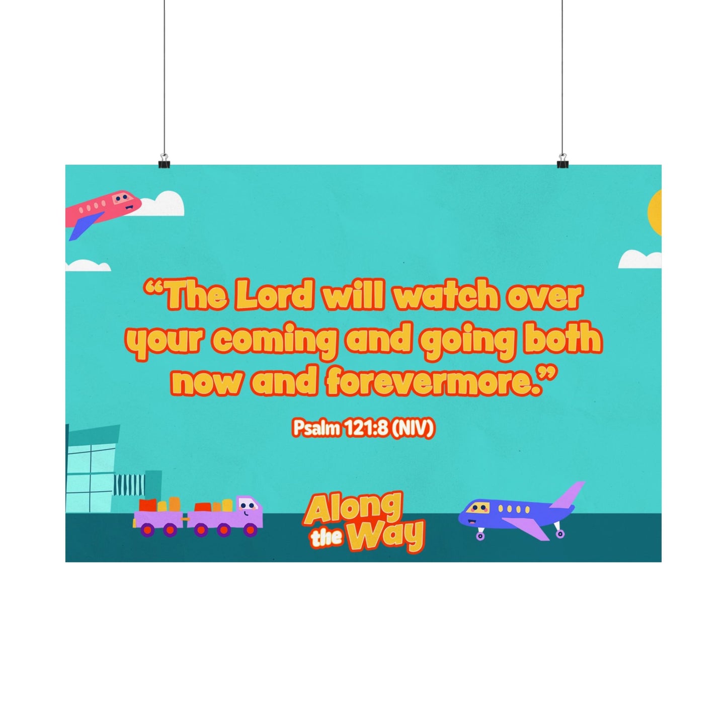 Poster | V8 | Along the Way Preschool Memory Verse Graphic | Horizontal