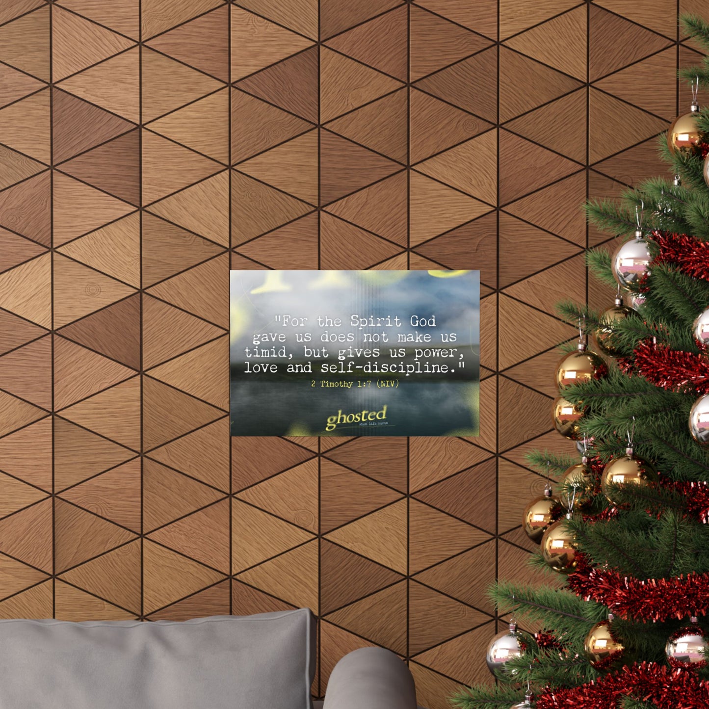 Poster I Ghosted Memory Verse Graphic I Horizontal