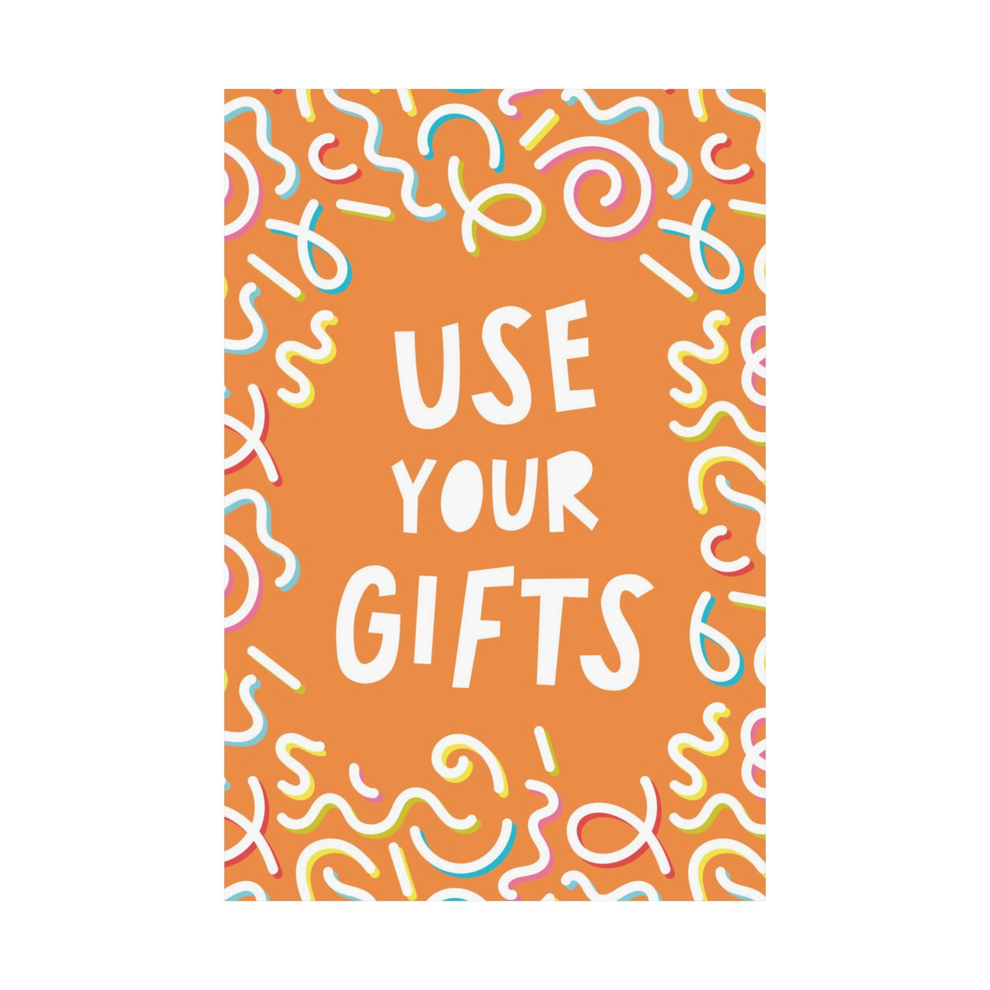 Poster I V7 I Use Your Gifts Discipleship Graphic I Vertical