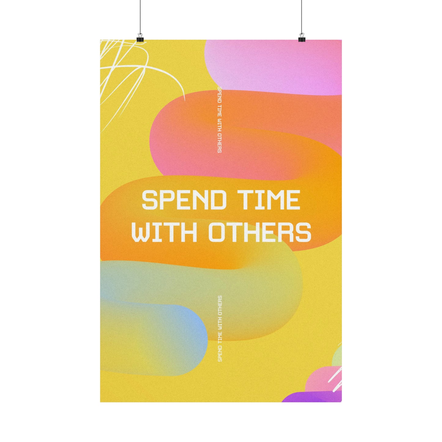 Poster I V6 I Spend Time With Others Kids Discipleship Graphic I Vertical