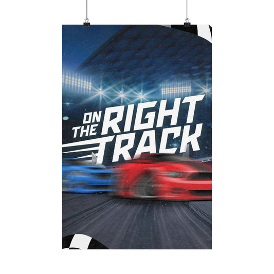 Poster | V7 | On The Right Track Series Graphic | Vertical