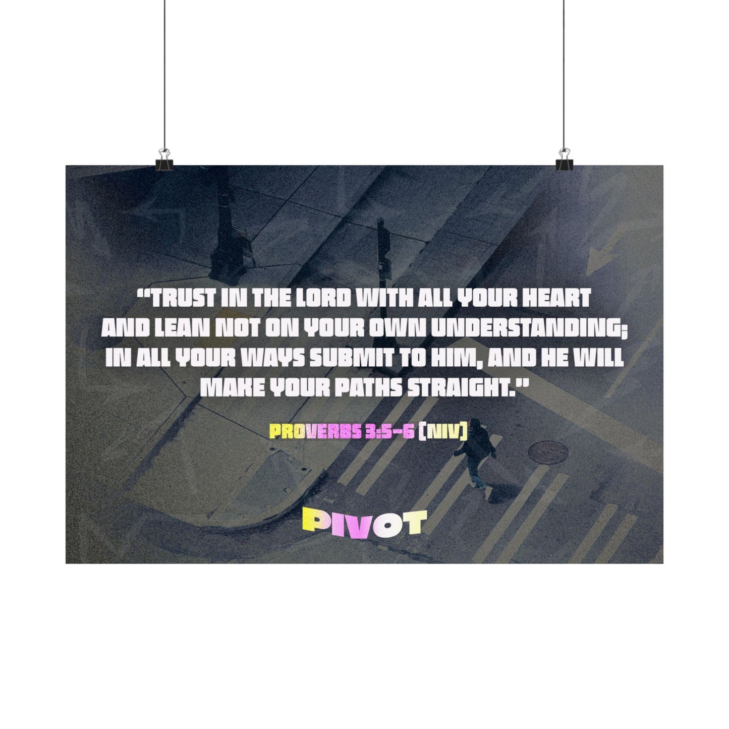 Poster I Pivot Memory Verse Graphic I Horizontal