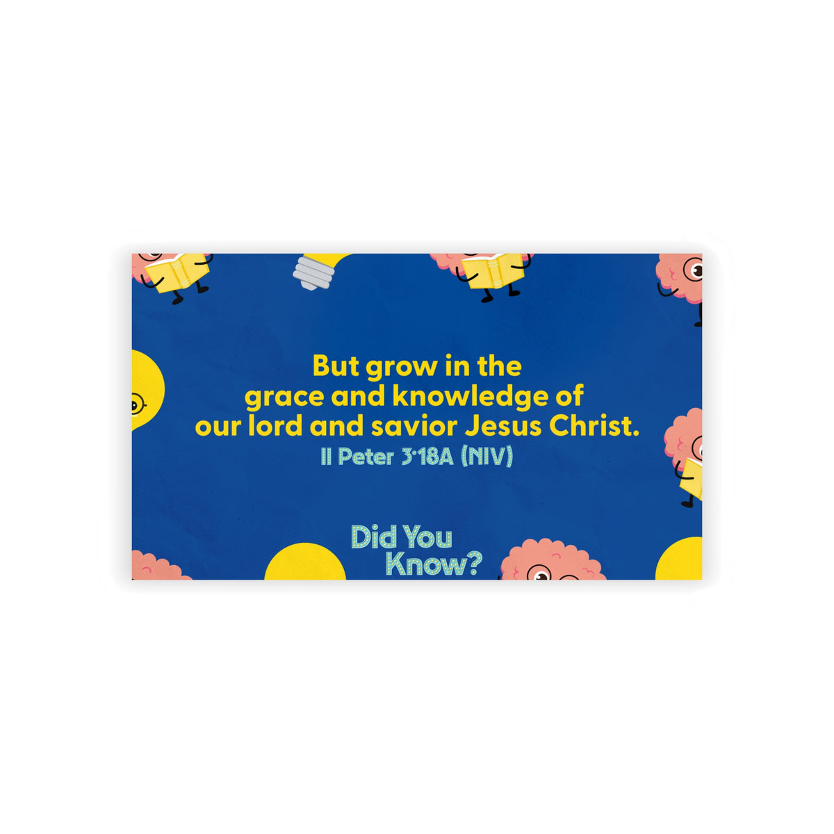 Memory Verse Cards | V5 | Did You Know? Preschool