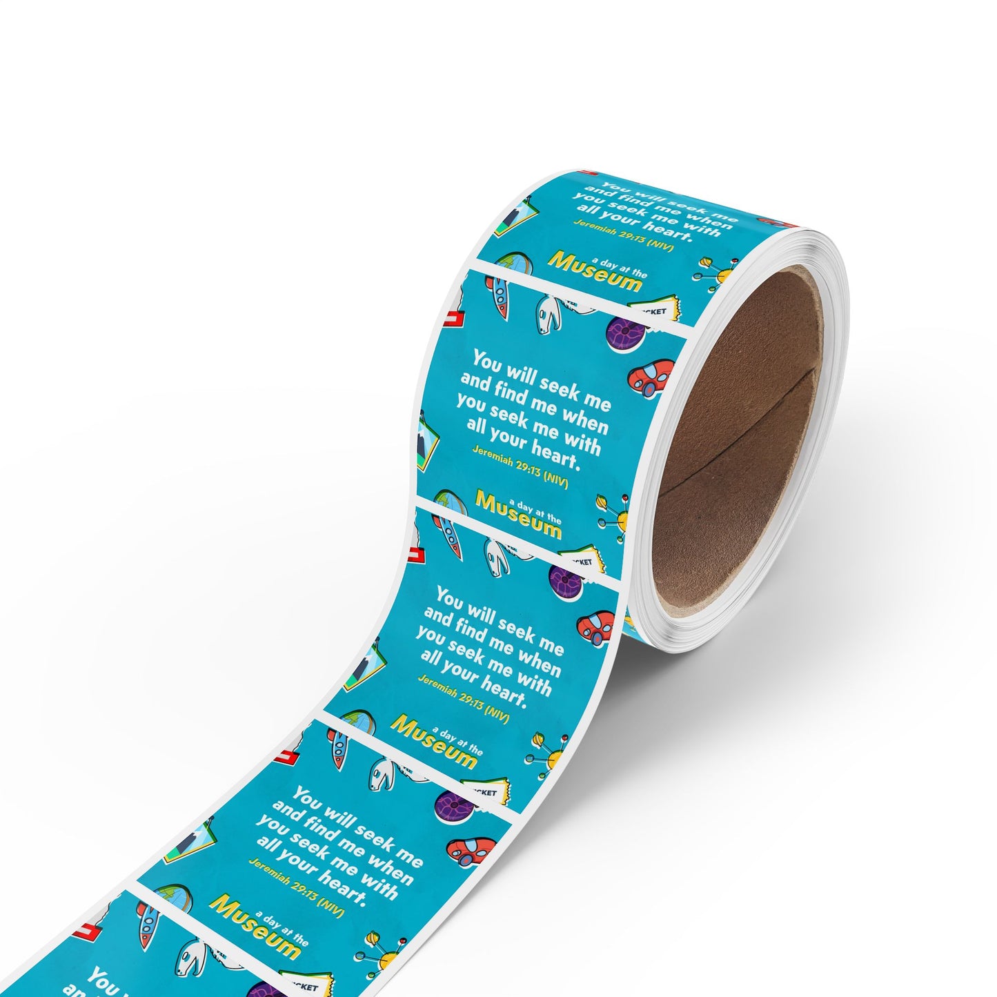 Memory Verse Sticker Roll | V5 | A Day At The Museum Preschool