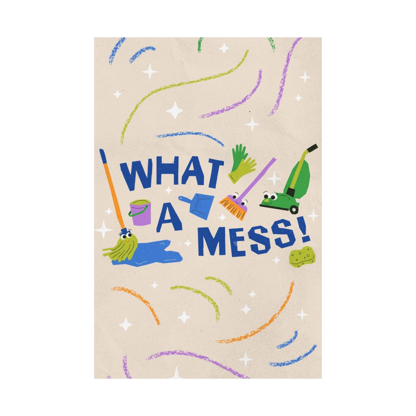 Poster | What A Mess Preschool Series Graphic | Vertical