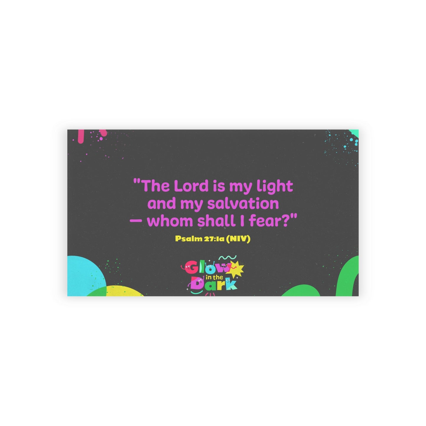 Memory Verse Cards | V7 | Glow in the Dark Preschool
