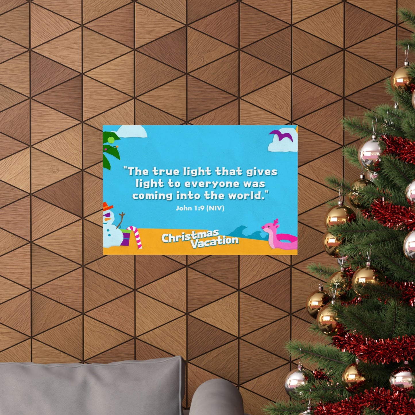 Poster | V7 | Christmas Vacation Preschool Memory Verse Graphic | Horizontal