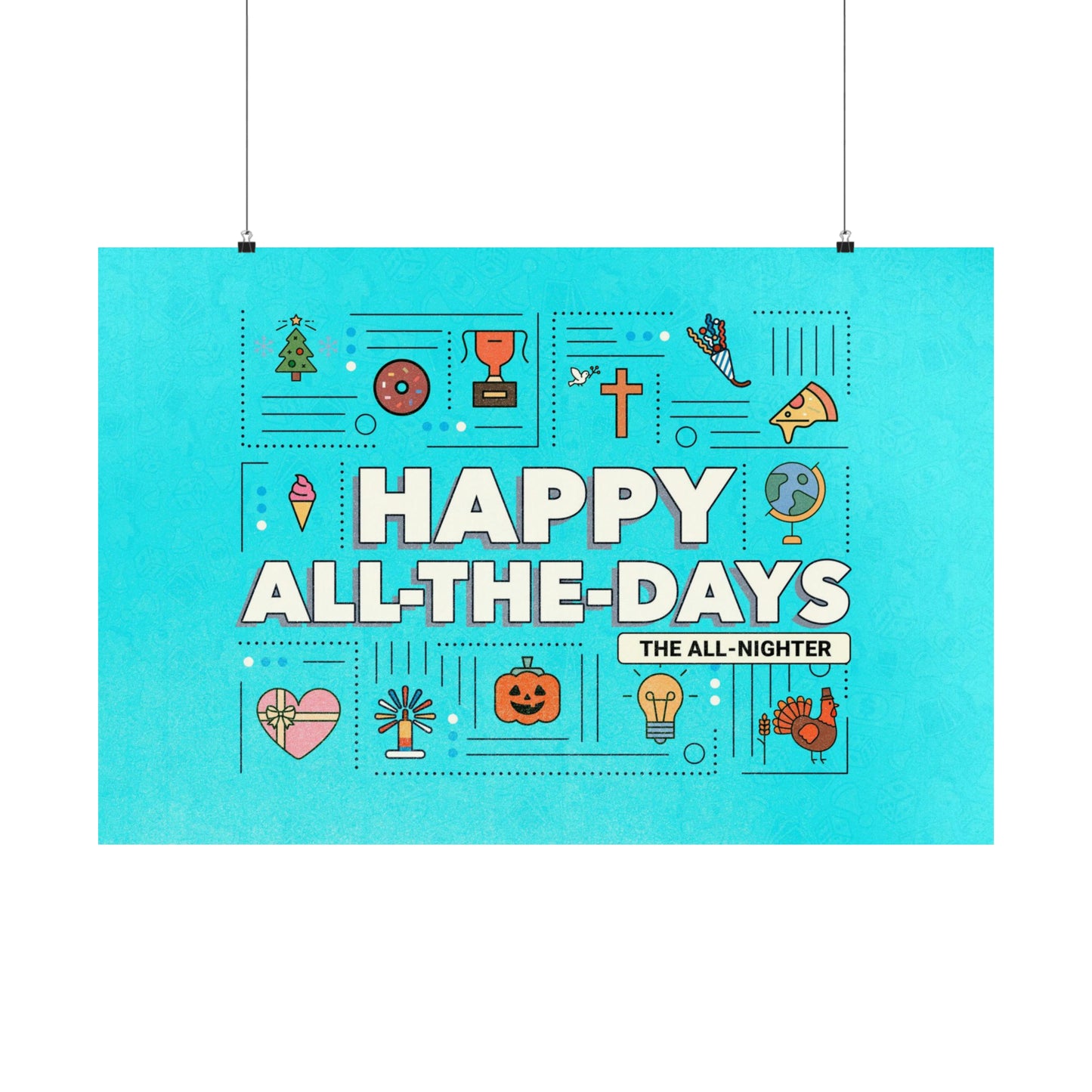 Poster I V6 I Happy All The Days All Nighter Event Graphic I Horizontal