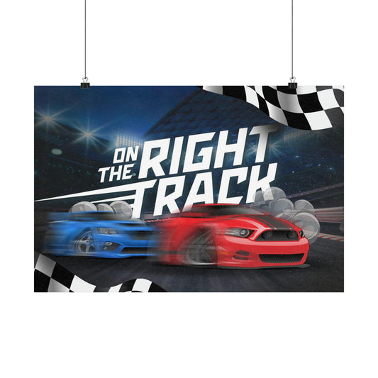 Poster | V7 | On The Right Track Series Graphic | Horizontal