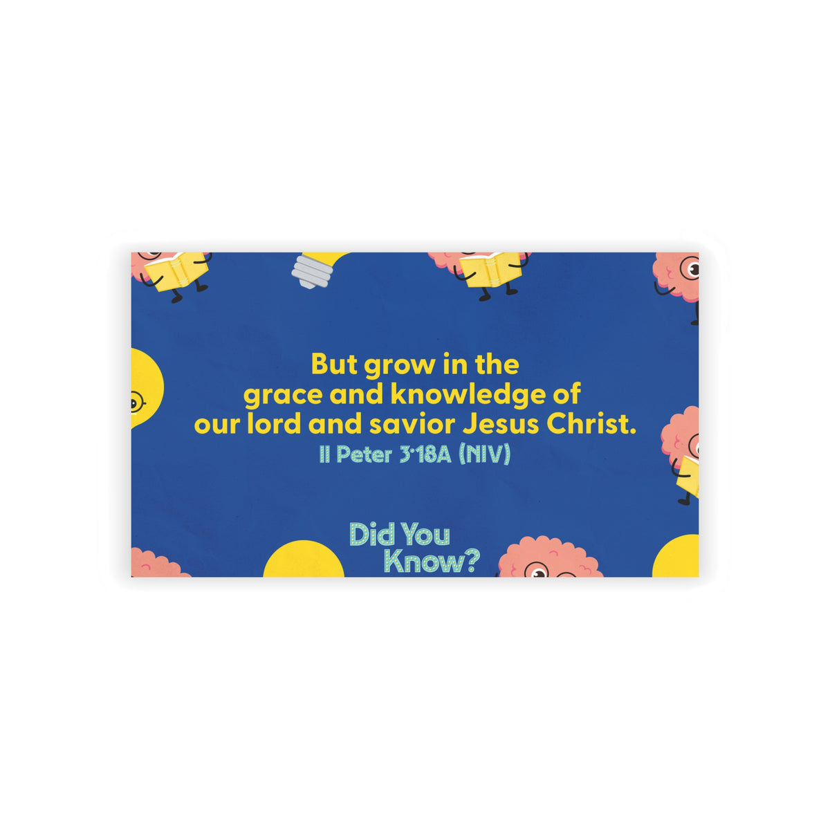 Memory Verse Cards | V5 | Did You Know? Preschool