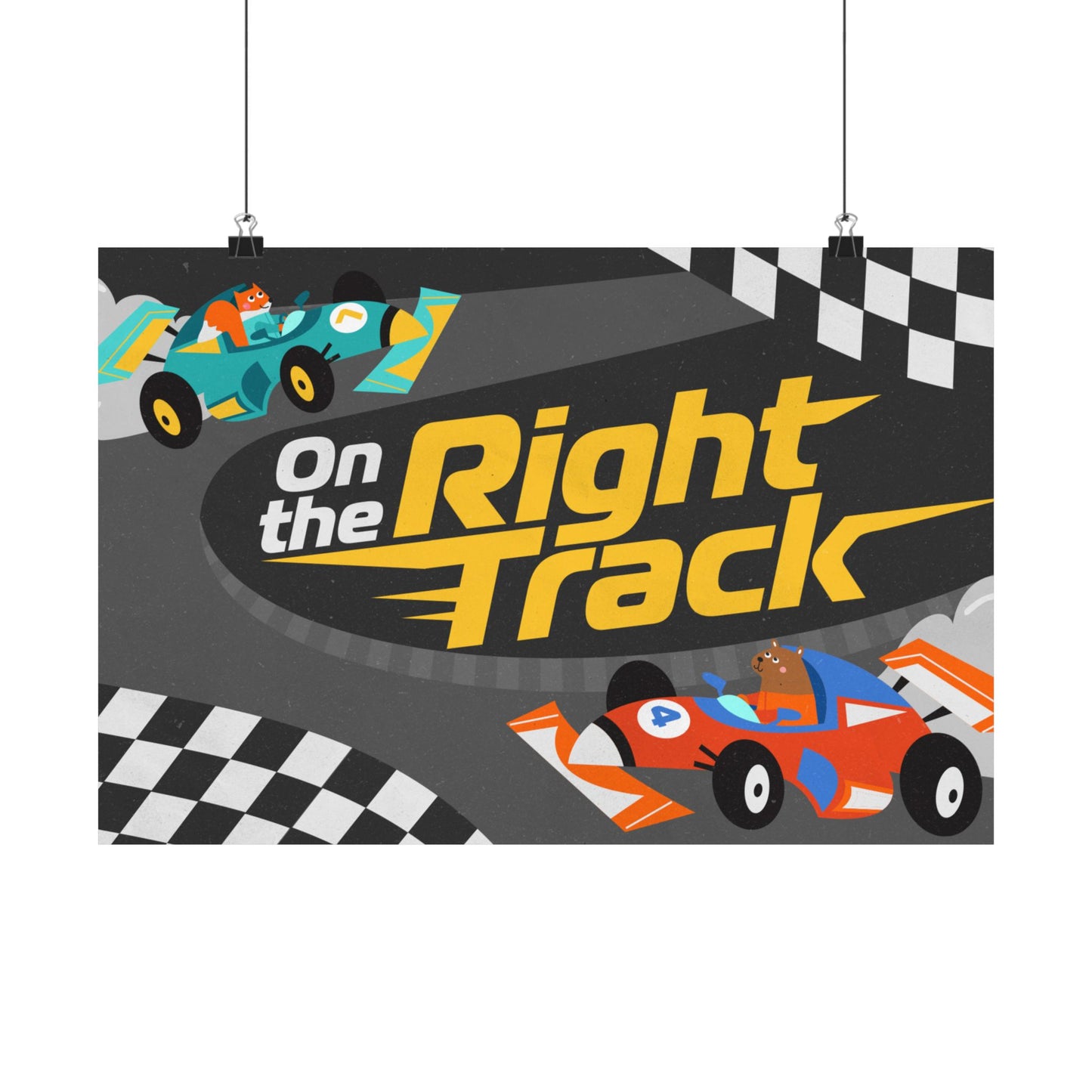Poster | V7 | On the Right Track Preschool Series Graphic | Horizontal