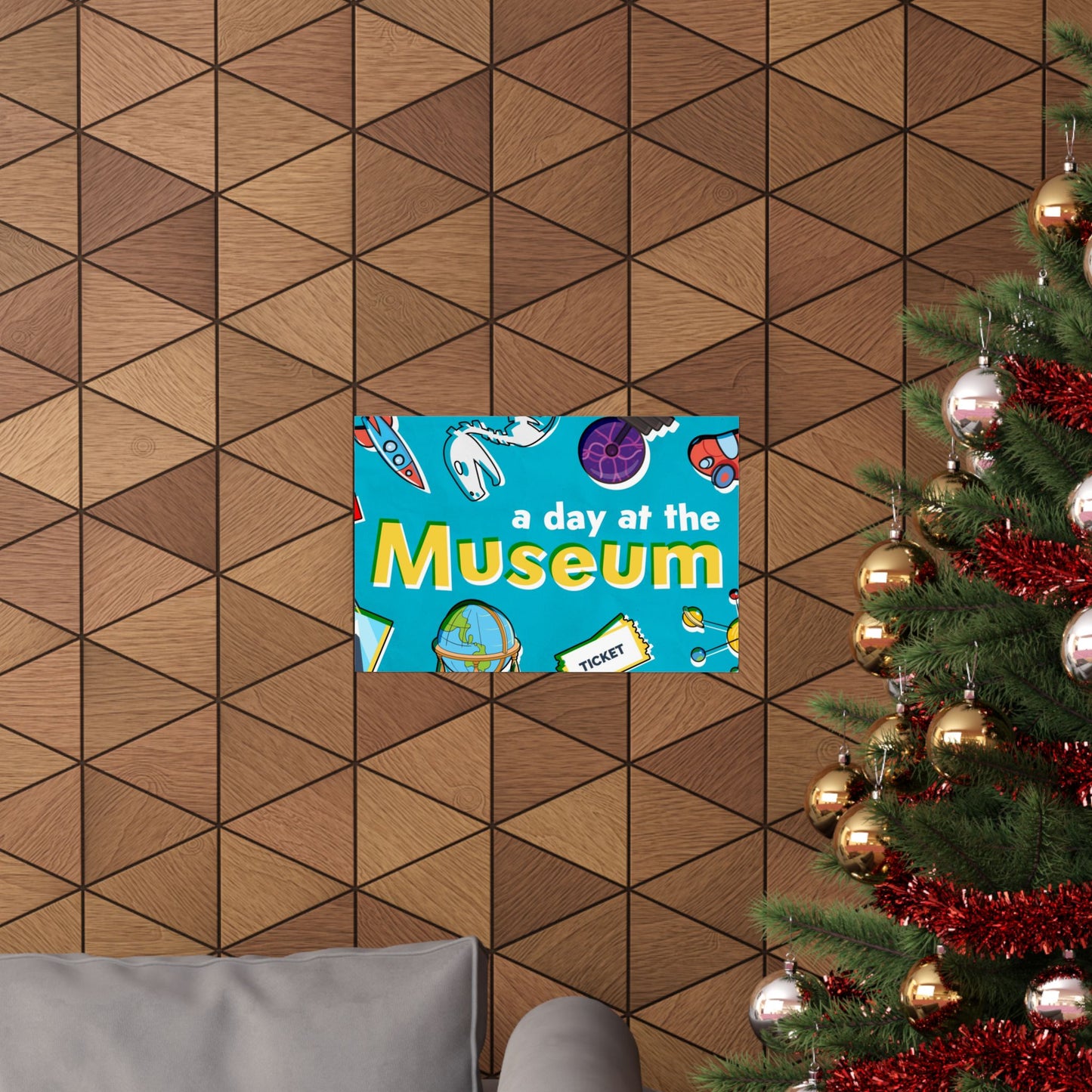 Poster I V5 I A Day At The Museum Preschool Series Graphic I Horizontal