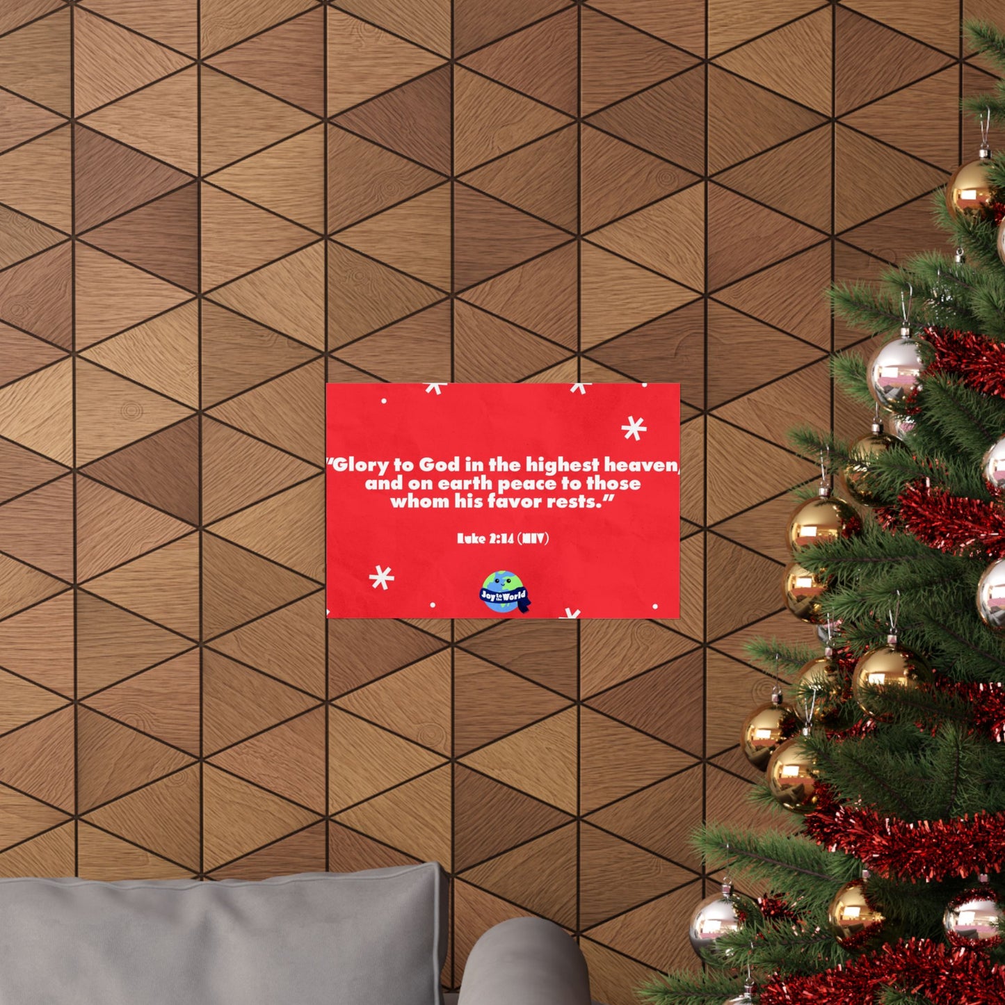 Poster | V5 | Joy To The World Preschool Memory Verse Graphic | Horizontal