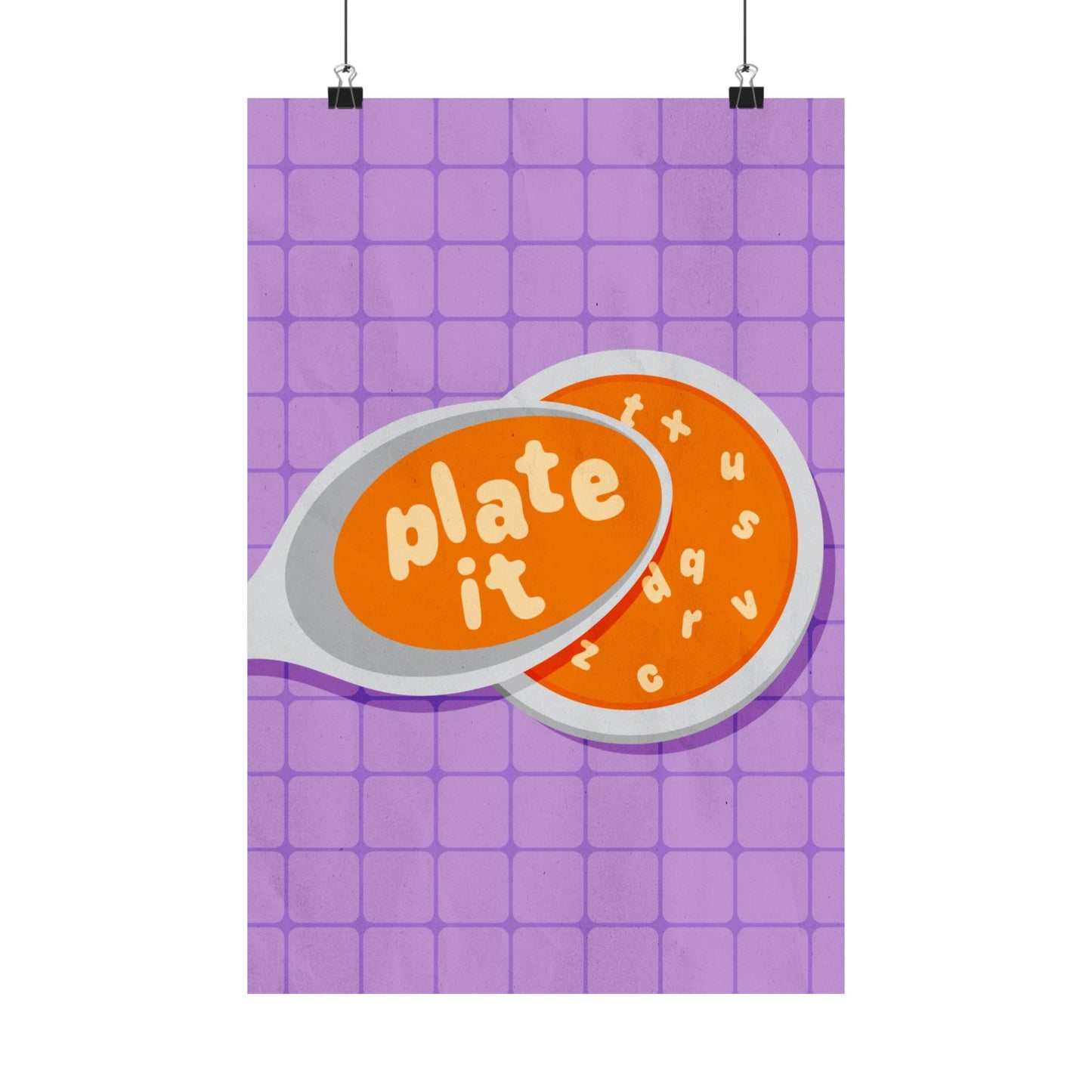 Poster I V5 I Plate It Preschool Series Graphic I Horizontal