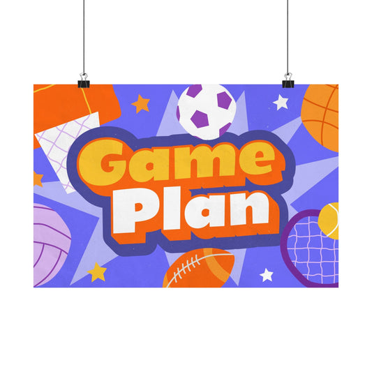 Poster | V8 | Game Plan Preschool Series Graphic | Horizontal